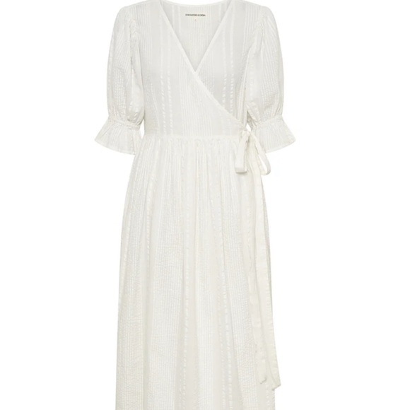 DOA UMA maxi White Wrap Dress - Picture 4 of 9
